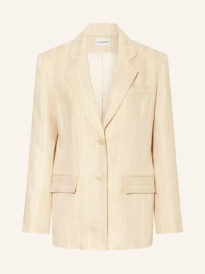 Claudie Pierlot Marynarka Z Lnu beige