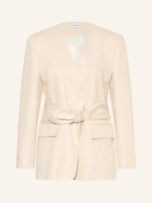 Claudie Pierlot Marynarka Z Lnu beige