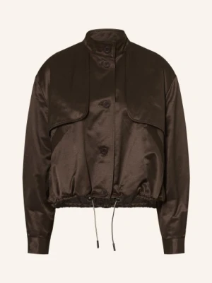 Claudie Pierlot Satyna Kurtka Z Klapami braun