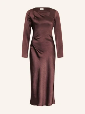 Claudie Pierlot Satyna Sukienka rot