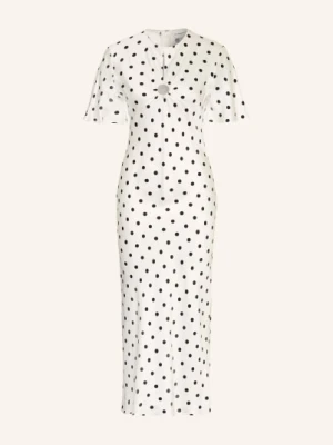 Claudie Pierlot Satyna Sukienka weiss