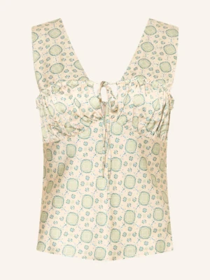 Claudie Pierlot Satynowa Bluzka beige