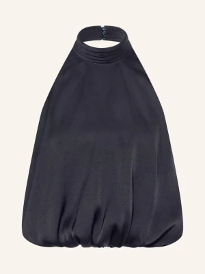 Claudie Pierlot Satynowa Bluzka blau GRANATOWY