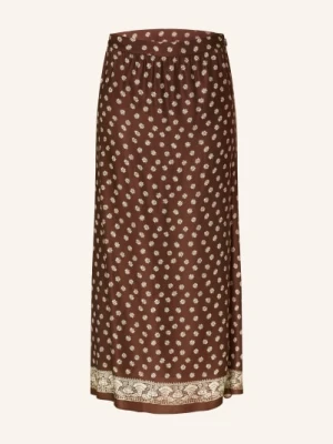 Claudie Pierlot Satynowa Spódnica braun