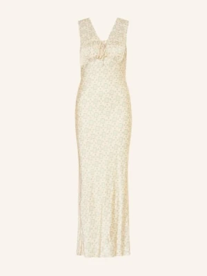 Claudie Pierlot Satynowa Sukienka beige