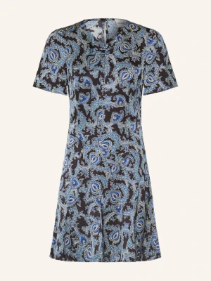 Claudie Pierlot Satynowa Sukienka schwarz czarny