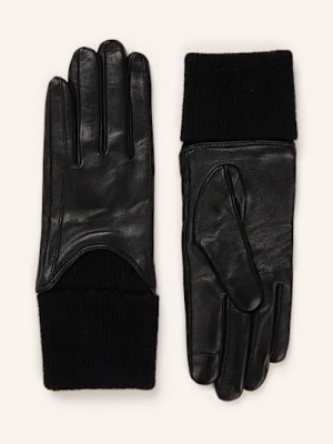 Claudie Pierlot Skórzane Rękawiczki Artycp schwarz