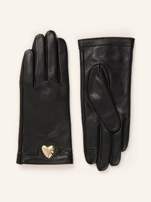 Claudie Pierlot Skórzane Rękawiczki schwarz