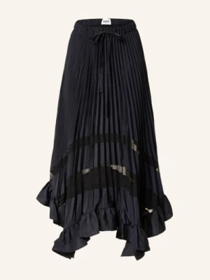 Claudie Pierlot Spódnica Plisowana Z Wolantami blau