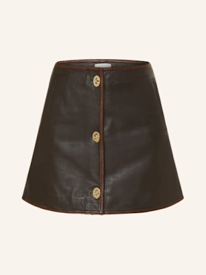 Claudie Pierlot Spódnica Skórzana braun