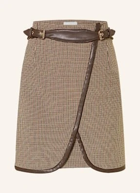 Claudie Pierlot Spódnica W Stylu Kopertowym braun