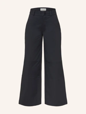 Claudie Pierlot Spodnie blau GRANATOWY