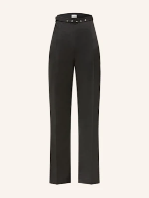 Claudie Pierlot Spodnie Marlena Z Satyny schwarz