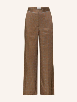 Claudie Pierlot Spodnie Marlene Z Satyny braun