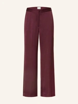 Claudie Pierlot Spodnie Marlene Z Satyny rot