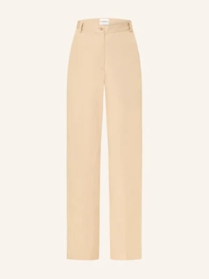 Claudie Pierlot Spodnie Z Materiału Typu Marlene beige