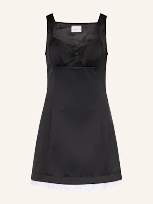 Claudie Pierlot Sukienka Etui Z Satyny Z Wycięciami schwarz