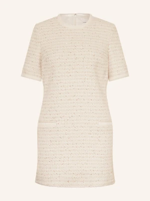 Claudie Pierlot Sukienka Tweedowa Z Cekinami weiss