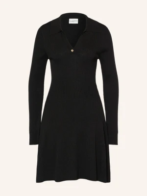 Claudie Pierlot Sukienka Z Dzianiny schwarz CZARNY