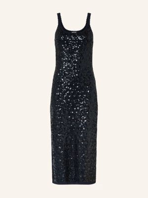 Claudie Pierlot Sukienka Z Dzianiny Z Cekinami blau GRANATOWY