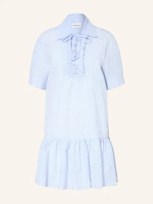 Claudie Pierlot Sukienka Z Falbanami blau