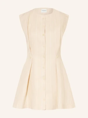 Claudie Pierlot Sukienka Z Lnu beige