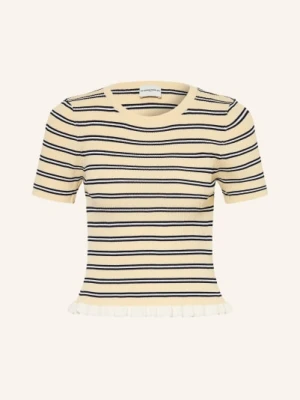 Claudie Pierlot Sweter Z Falbanami beige