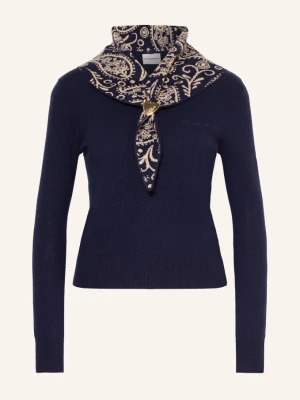 Claudie Pierlot Sweter Z Odpinanym Kołnierzem blau