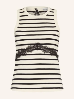 Claudie Pierlot Top Z Wycięciem I Koronką schwarz