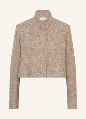 Claudie Pierlot Żakiet Pudełkowy Z Bouclé beige