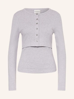 Claudie Pierlot Zestaw: Top I Krótka Kurtka Z Dżerseju grau