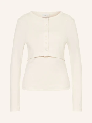 Claudie Pierlot Zestaw: Top I Krótka Kurtka Z Dżerseju weiss
