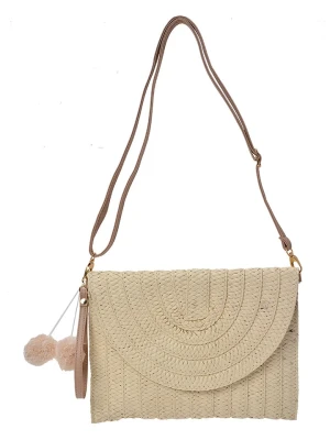 Clayre & Eef Torebka w kolorze beżowym - 27 x 20 x 3 cm rozmiar: onesize