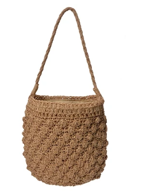 Clayre & Eef Torebka w kolorze jasnobrązowym- 26 x 25 x 14 cm rozmiar: onesize