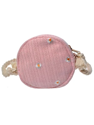 Clayre & Eef Torebka w kolorze jasnoróżowym - Ø 15 cm rozmiar: onesize
