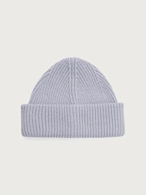 Cloimh czapka beanie damska wełniana fioletowy