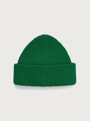 Cloimh czapka beanie damska wełniana zielony
