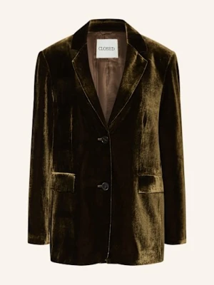 Closed Blezer Z Aksamitu gruen