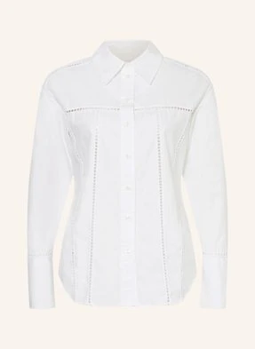 Closed Bluza Koszulowa Z Dziurkowanej Koronki weiss