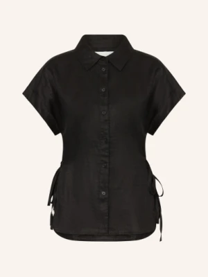 Closed Bluzka Z Lnu schwarz