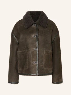 Closed Dwustronna Kurtka Skórzana braun