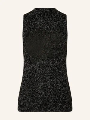 Closed Dzianinowy Top Z Błyszczącą Przędzą schwarz