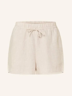 Closed Szorty Lniane W Stylu Joggingowym beige