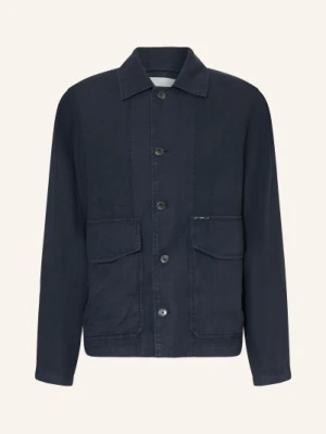 Closed Płaszcz Z Lnu blau