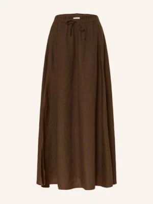 Closed Spódnica Z Lnu braun