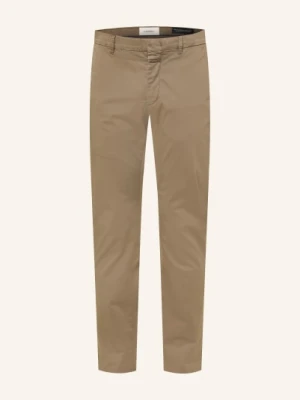 Closed Spodnie Chino Clifton Slim Fit beige