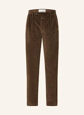 Closed Spodnie Sztruksowe Bergen Tapered Fit braun