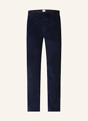 Closed Spodnie Sztruksowe Slim Fit blau