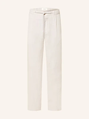 Closed Spodnie Z Lnu Vigo Tapered W Stylu Dresowym Regular Fit beige