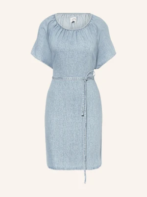 Closed Sukienka Jeansowa Z Wycięciem blau